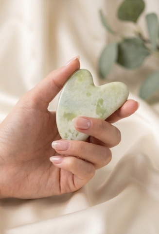 Authentic Nephrite Jade Gua Sha Facial Massage Tool